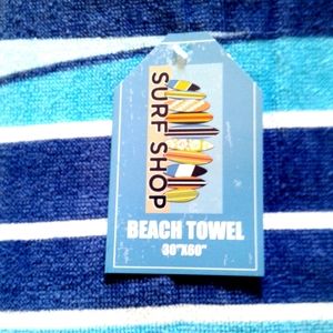 BEACH TOWEL Surf Shop 30"x60" NWT